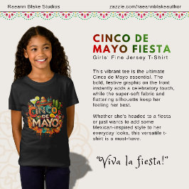 Cinco de Mayo Fiesta Mädchen Fein Jersey T-Shirt