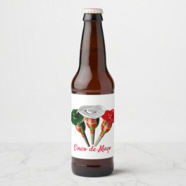 Cinco de mayo ,fiesta mexican bierflaschenetikett