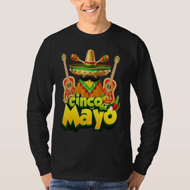 Cinco De Mayo Fiesta Mexican Mexico 5 de Mayo T-Shirt (Vorderseite)