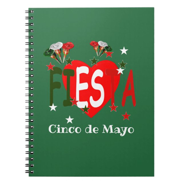 Cinco de mayo ,fiesta mexican notizblock (Vorderseite)