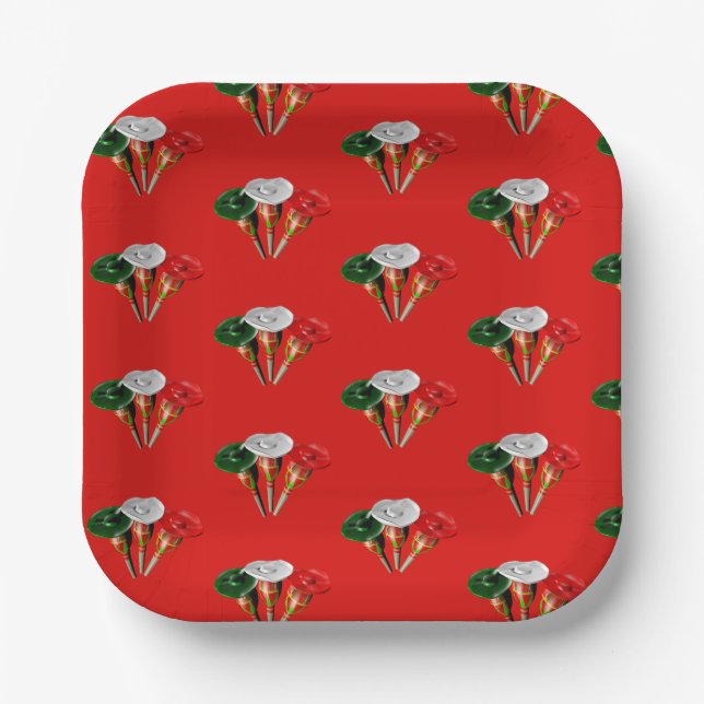 Cinco de mayo,fiesta mexikanische Teller (Vorderseite)