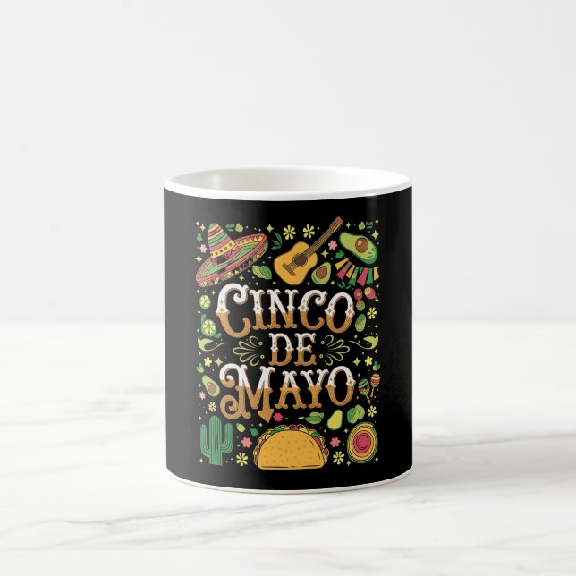 Cinco De Mayo Fiesta Niedliche Elemente des Party Kaffeetasse (Mittel)