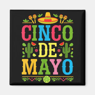 Cinco De Mayo Fiesta Party Mexikanischer Sombrero  Magnet