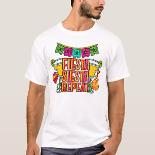 CINCO DE MAYO Fiesta Siesta Wiederholung T-Shirt