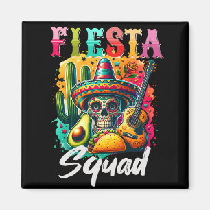 Cinco de Mayo Fiesta Squad Design Magnet