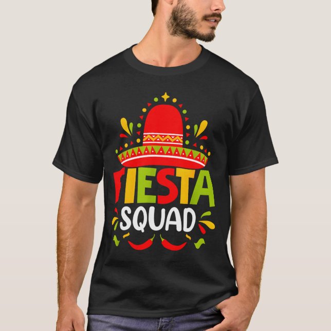 Cinco de mayo Fiesta-Squad Familien-Matching-Grupp T-Shirt (Vorderseite)