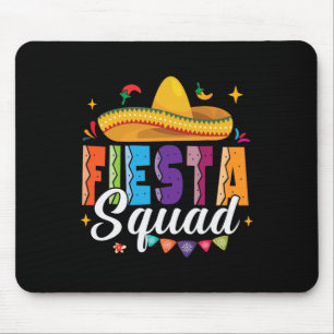 Cinco De Mayo Fiesta Squad Family Matching Group B Mousepad