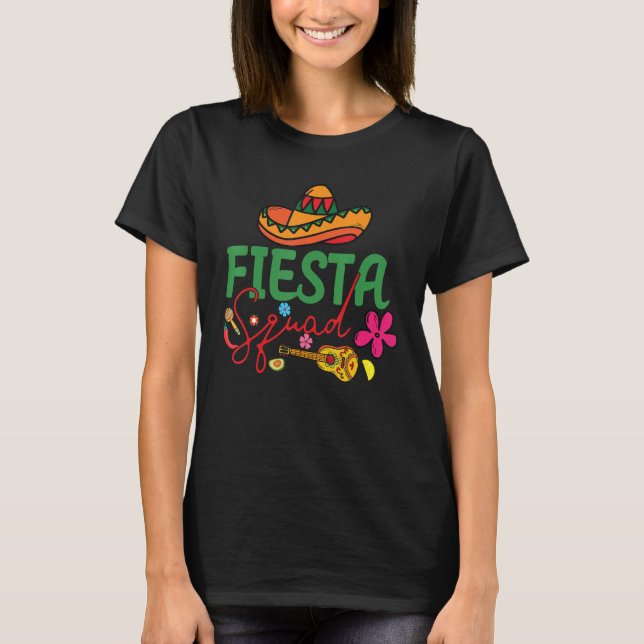 Cinco de Mayo Fiesta Squad Family Matching Group G T-Shirt (Vorderseite)