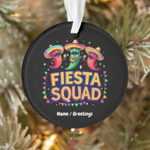 Cinco de Mayo Fiesta Squad Family Mexikanisches Pa Ornament