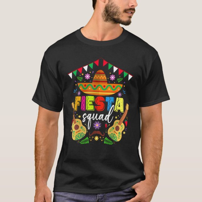 Cinco De Mayo Fiesta Squad Mexican Party Red Peppe T-Shirt (Vorderseite)