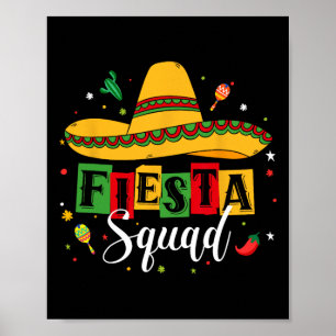 Cinco De Mayo Fiesta Squad Mexikanisches Party Cin Poster