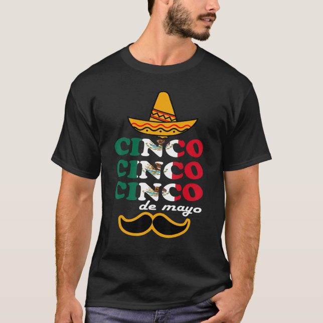 Cinco De Mayo Fiesta Surprise Camisa 5 De Mayo T-Shirt (Vorderseite)