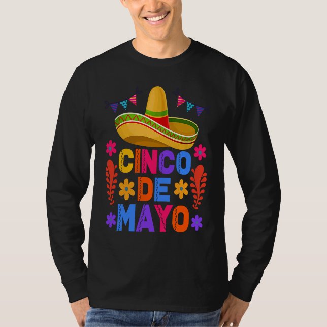 Cinco De Mayo Fiesta Surprise Camisa 5 De Mayo Viv T-Shirt (Vorderseite)