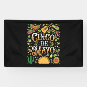 Cinco De Mayo Fiesta Süße Party-Elemente Banner