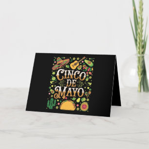 Cinco De Mayo Fiesta Süße Party-Elemente Dankeskarte