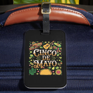 Cinco De Mayo Fiesta Süße Party-Elemente Gepäckanhänger