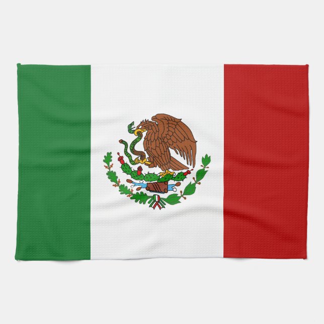 Cinco de Mayo Flag Mexiko Geschirrtuch (Horizontal)