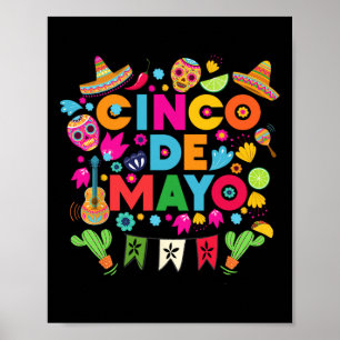 Cinco de Mayo for Mens Womens Kids Mexican Fiesta Poster