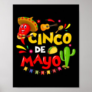 Cinco de Mayo for Mens Womens Kids Mexican Fiesta Poster