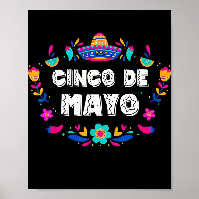Cinco de Mayo for Mens Womens Kids Mexican Fiesta Poster (Vorne)
