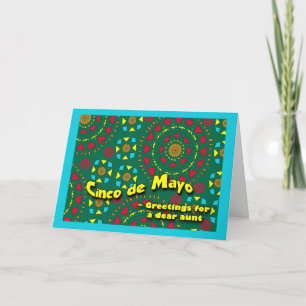 Cinco de Mayo for Tante Colorful Mosaik Muster Karte