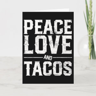 Cinco De Mayo Frieden Liebe Und Tacos Männer Fraue Karte