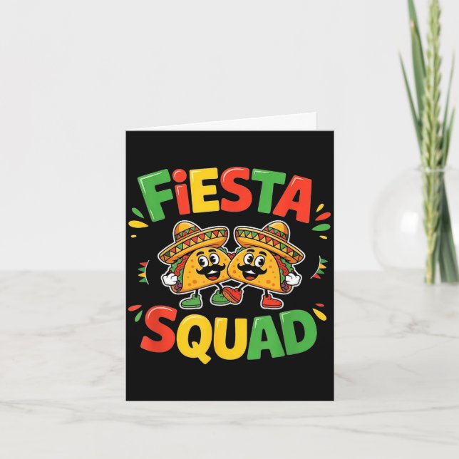 Cinco de mayo funny fiesta squad party for men karte (Vorderseite)