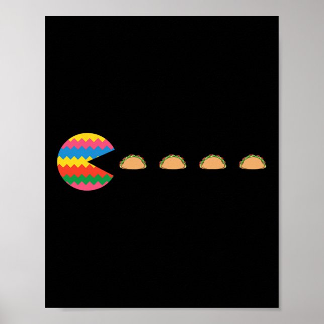 Cinco De Mayo Funny Videospiel Mexican Fiesta Game Poster (Vorne)