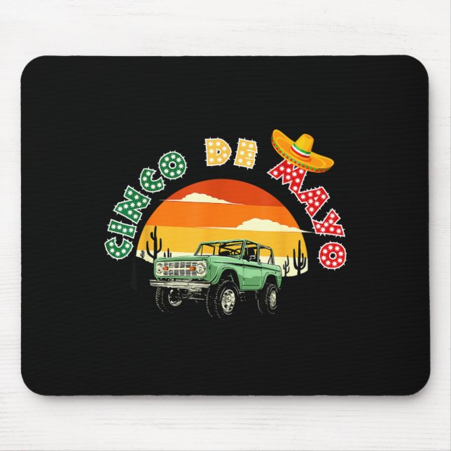Cinco de Mayo für Frauen, Männer und Kinder Mousepad (Vorne)