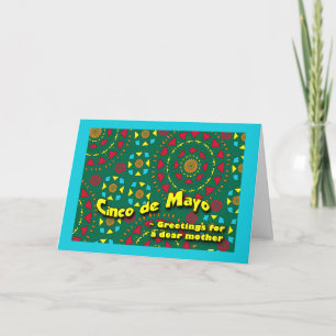 Cinco de Mayo für Mutter, farbenfrohes Mosaik-Desi Karte