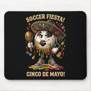 Cinco De Mayo Fußball Fiesta Drip Sport Liebe Männ Mousepad