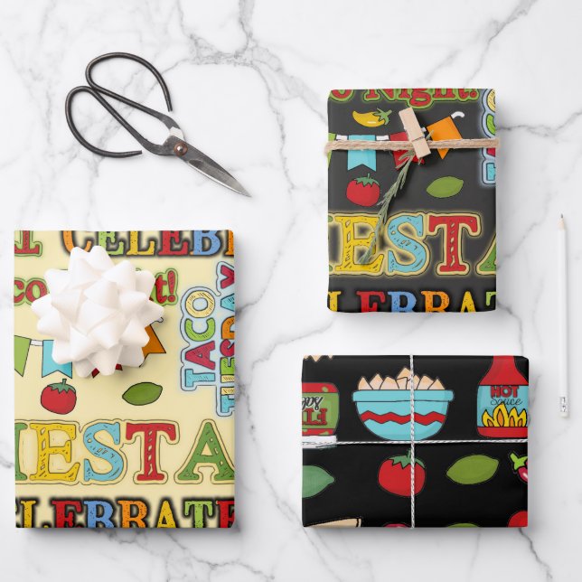 Cinco de Mayo Geschenkpapier Set (Vorderseite)