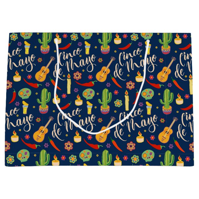 Cinco de Mayo Gift Bag Große Geschenktüte (Vorderseite)