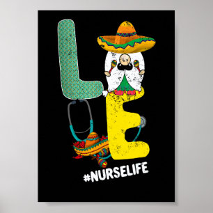Cinco De Mayo Gnome lieben Krankenpfleger Leben Ma Poster