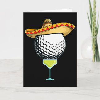 Cinco De Mayo Golf Byll Mit Sombrero Und Margarit Karte