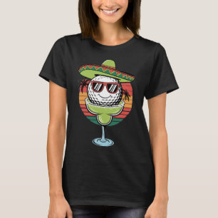 Cinco De Mayo Golfball Mit Sombrero Margarita Go T-Shirt