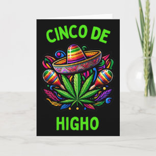 Cinco De Mayo Gras lustiger Stoner-Humor 1  Karte