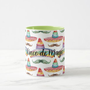 Cinco de Mayo Grüne Braune Schnurrbärte Tasse
