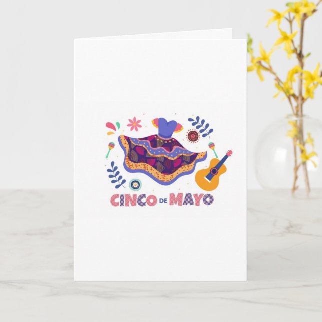 Cinco de Mayo! Grußkarte Karte (Gelbe Blume)