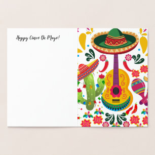 Cinco De Mayo Guitar Folienkarte
