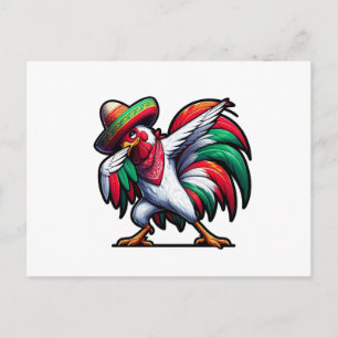 Cinco de Mayo Hahn Postkarte