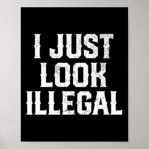 Cinco De Mayo I Just Look Illegal mexikanische Fun Poster
