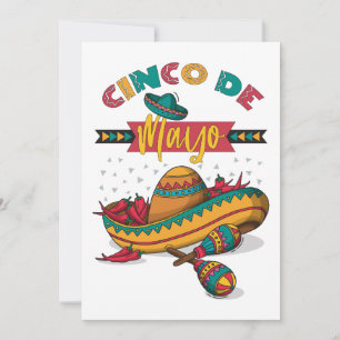 Cinco De Mayo Illustration, 1/2 Feiertagskarte