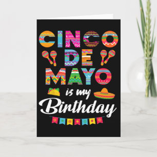 Cinco De Mayo ist mein Geburtstag 5. Mai Geburtsta Karte