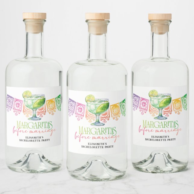 Cinco De Mayo Junggeselinnen-Abschied Alkoholflaschenetikett (Flaschen)
