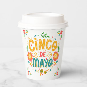 Cinco de Mayo Kaffeetasse Festliches mexikanisches Pappbecher