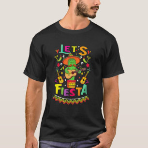 Cinco De Mayo Kaktus Sombrero Party Gitarre Lustig T-Shirt