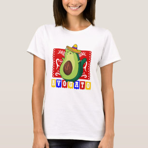 cinco de mayo Katze Avocado Avogato Kawaii Mexikan T-Shirt