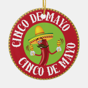 Cinco de Mayo Keramikornament
