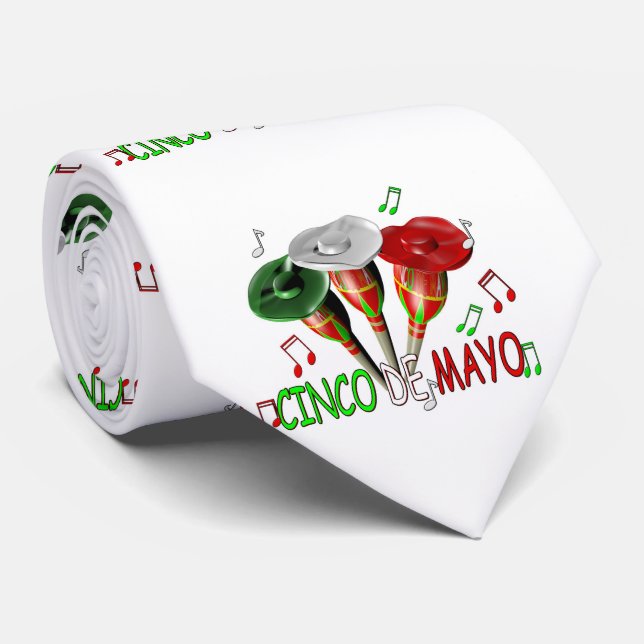 Cinco De Mayo Krawatte (Gerollt)